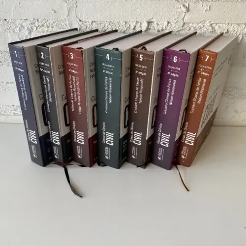 Ref.424 Coleção completa livros Curso de Direito Civil 7 volumes, estado de novo