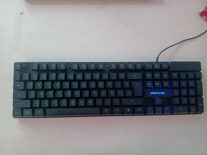 Teclado semi mecânico gamer