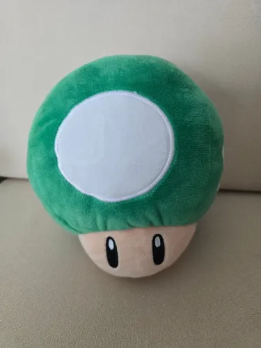 Pelúcia Cogumelo Verde (1-UP) - Super Mario Bros. - Super Nintendo World (USJ) - Oficial