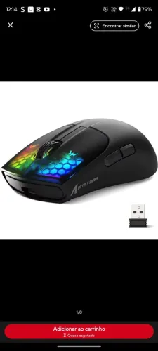 Mouse sem fio attack shark x5