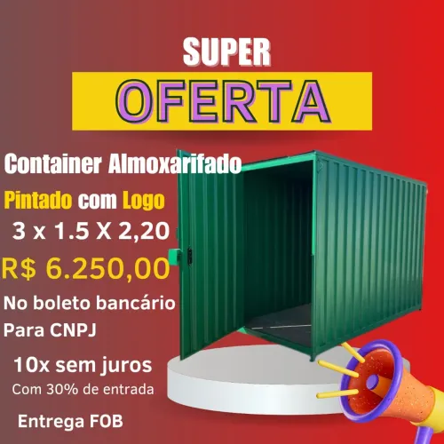 Container 3M Desmontáveis GALVANIZADO SUPER OFERTA