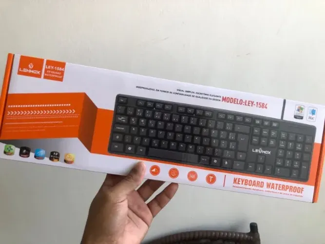 Teclado Pra PC e Notebook USB Novo - Garantia