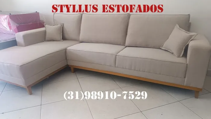 Sofá de Canto Estofado Novo - Styllus