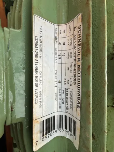 Motobomba Schneider BC-22R 1 1/4"