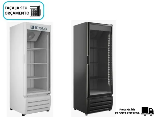 Freezer Vertical Porta de Vidro Braslar 500L