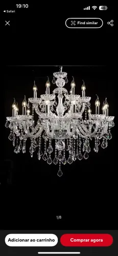Lustre clássico de cristal