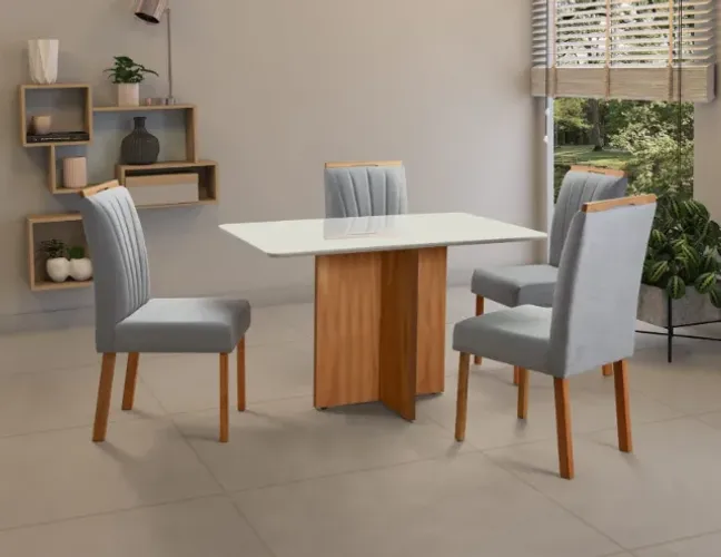 MESA PEROLA C/ TAMPO MÁLAGA CARVALHO DECOR tropi