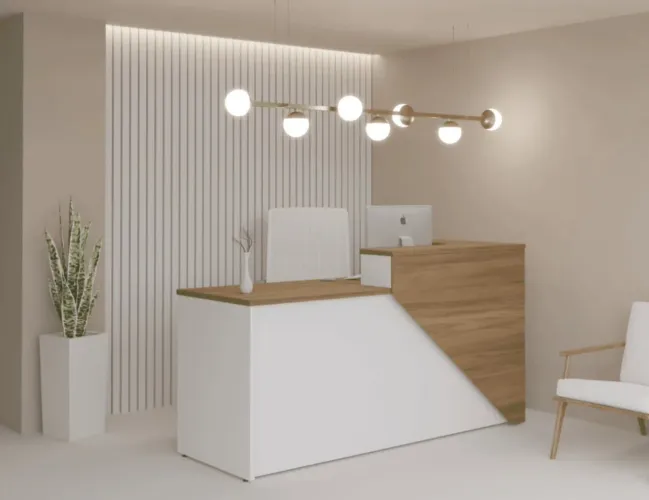 Balcão de Recepção Moderno com Design Elegante