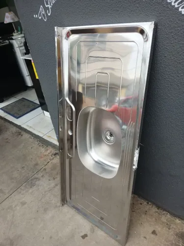 Pia de inox 1,20 seminova nunca instalada