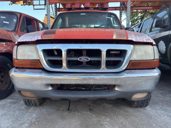 Para-choque Cromado Dianteiro Ford Ranger 1997 Ate 2004   