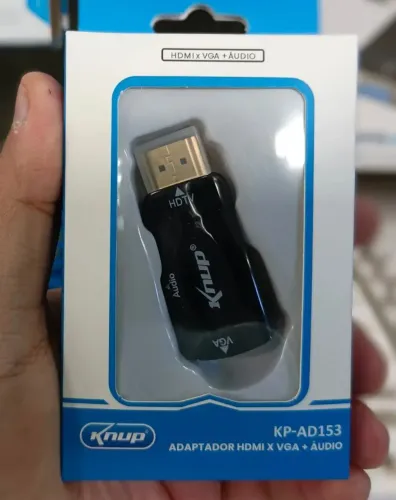 Adaptador HDMI para VGA com Áudio Knup KP-AD153