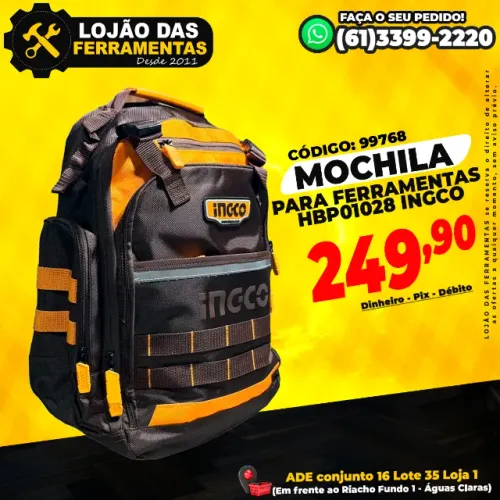 Mochila Para Ferramentas HBP01028 Ingco