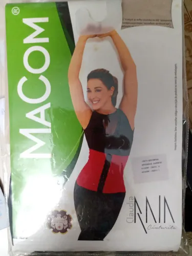 Cinta Abdominal - Tamanho G - Cor preta - MaCom - Claudia Raia - Semi Nova