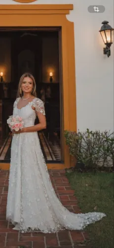 Vestido de noiva/pré-wedding tam 38 - usado uma vez