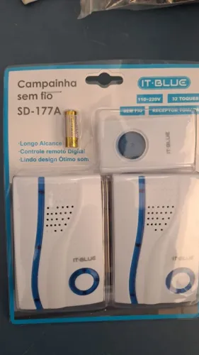 CAMPAINHA SEM FIO SD-177A IT.BLUE NOVO LACRADO FRETE GRÁTIS PARA MACEIÓ