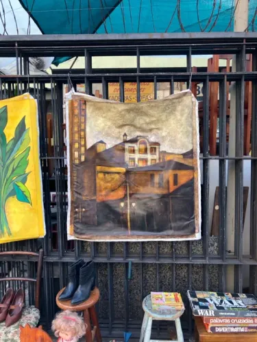 Tela de pintura a óleo