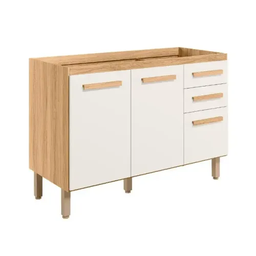 Oferta Balcão emily freijo off white para pia