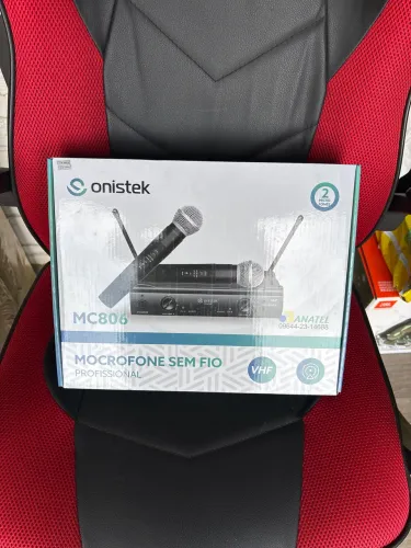 Microfone Duplo Sem Fio Onistek MC806