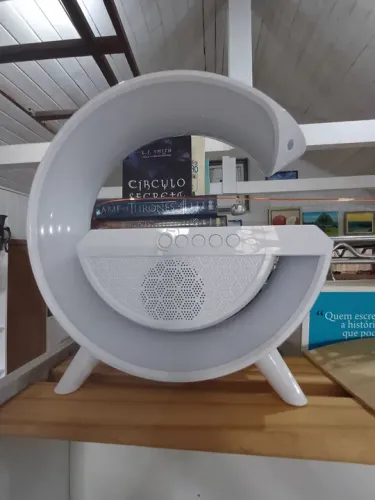 Caixa de Som que carrega celular LED WIRELESS CHARGING SPEAKER - Modelo BT 2301 na caixa