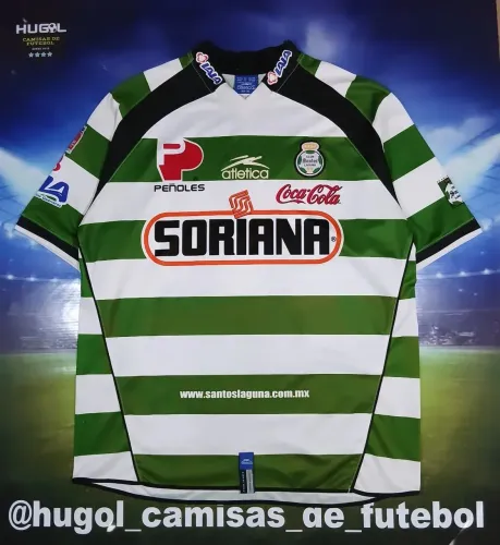 Camisa do Santos Laguna MEX 2003 Atletica #3 Tamanho XL