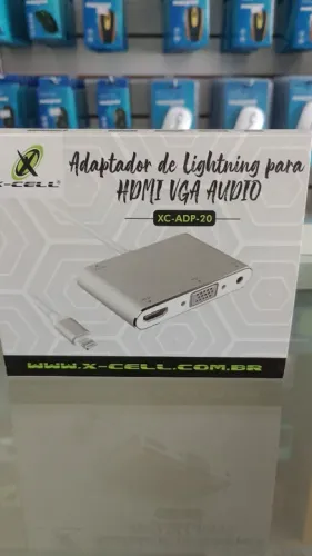 Adaptador Lightning para HDMI VGA Áudio - XC-ADP-20