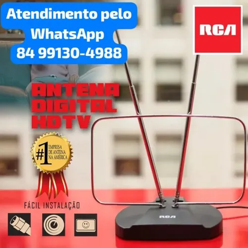 Antena Digital HDTV RCA - Fácil Instalação