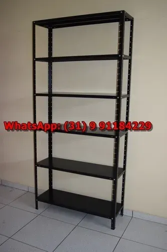 Estantes de aço Cor Preta Novas Frete Gratuito para BH