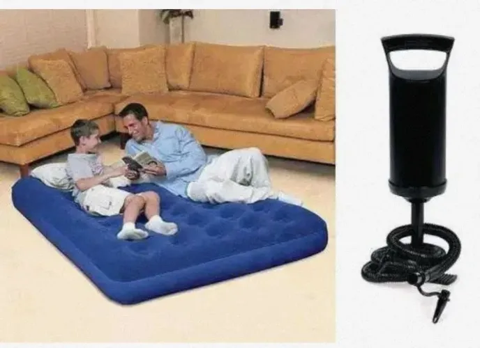 Colchao Inflavel Casal Camping Suporta Ate 300kg-Entregas 9h as 22h