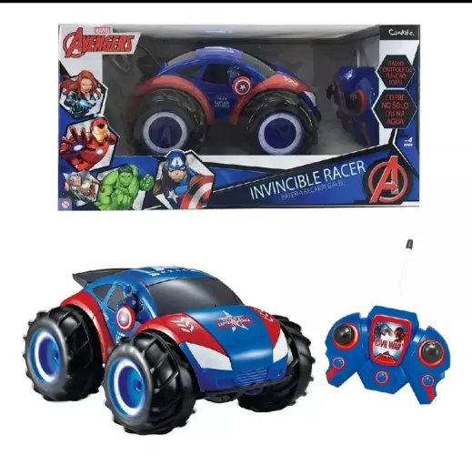 Carro de Controle Remoto Invicible Racer Avengers - Novo