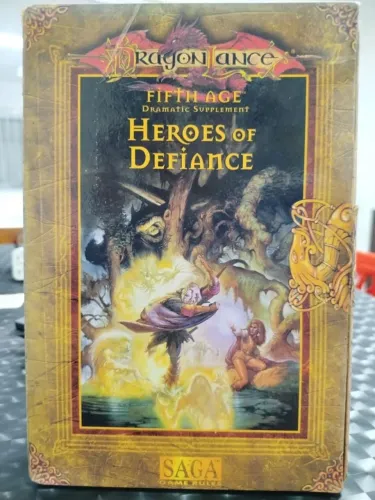 Dragonlance Fifth Age - Heroes Of Defiance - Dramatic Supplement -Box/Saga Game Rules- RPG