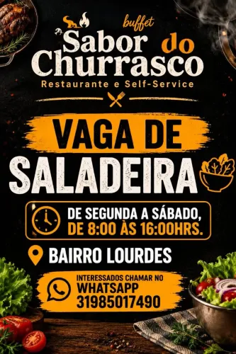 Contrata-se saladeira 