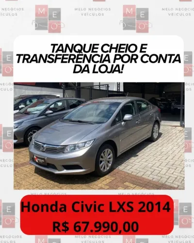 Honda Civic Sedan LXS 1.8/1.8 Flex 16V Mec. 4P 2014