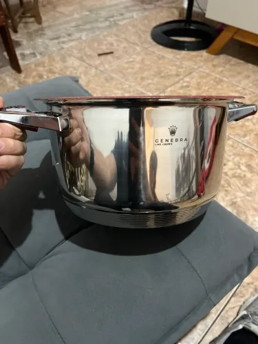 Panela Genebra original com cerâmica de indução tampa de vidro com termômetro nova