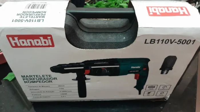 Martelete perfurador rompedor lb 110v 5001 HANABI