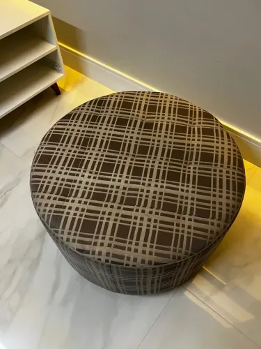 puff redondo de ótima qualidade