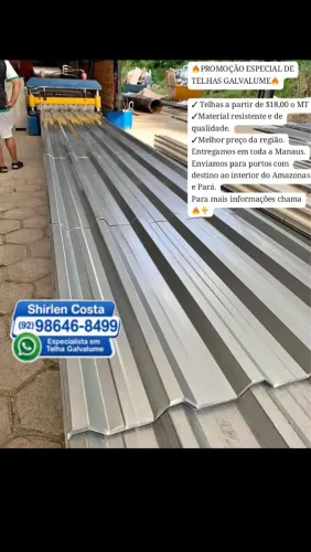 TELHA GALVALUME $18,00