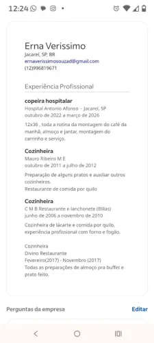 Ajudante de cozinha diária