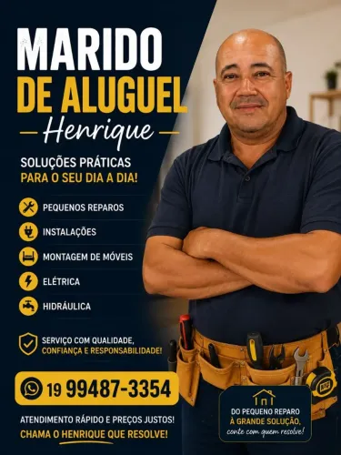 Marido de aluguel serviços em geral.