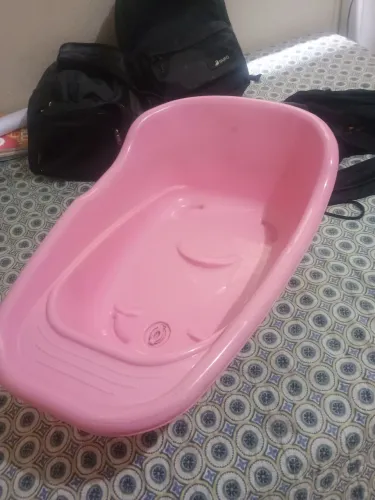 Kit banheira,carrinho de bebê e andador