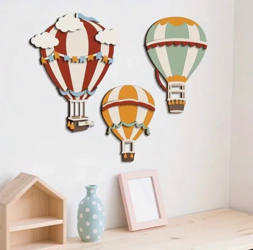 3 peças de decoração vintage