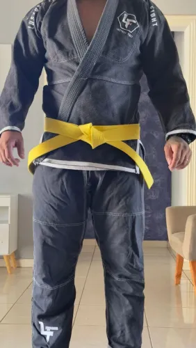 Kimono Jiu Jitsu Reforçado Preto A4