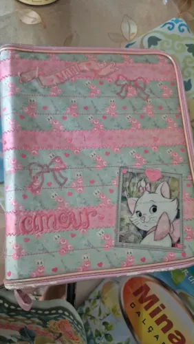 Fichario anos 2000 gatinha marie