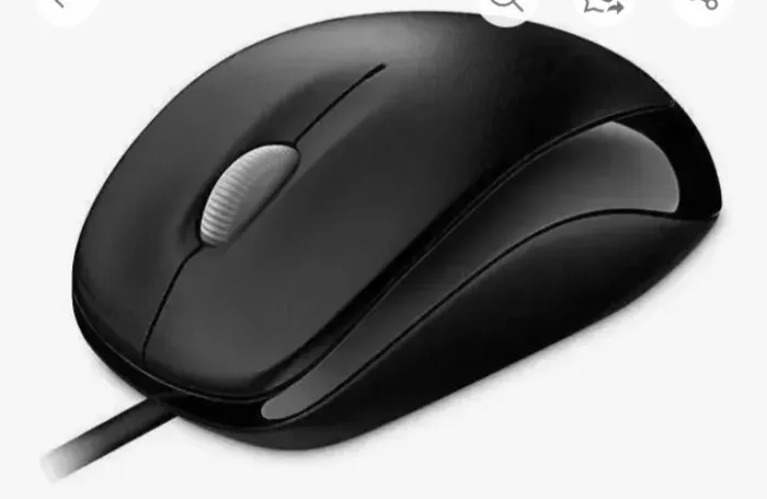 Mouse Microsoft Wired 500 Usb U81-00010 - Preto