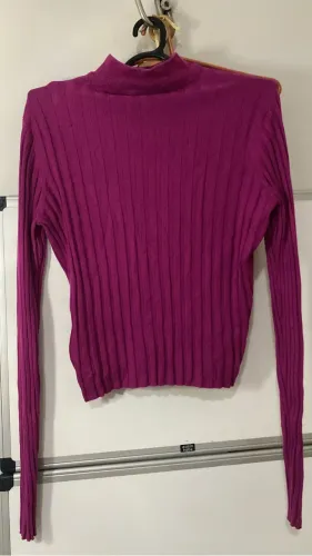 Blusa rosa pink crochê Renner