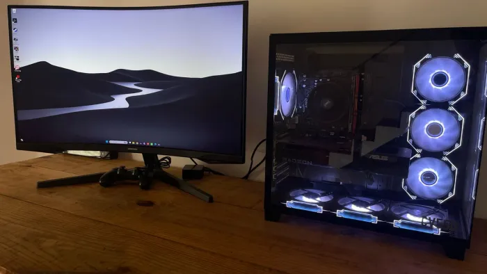 PC Gamer Completo Ryzen 5 5500 + RX 9060 XT 16GB + Monitor Odyssey G5 32?