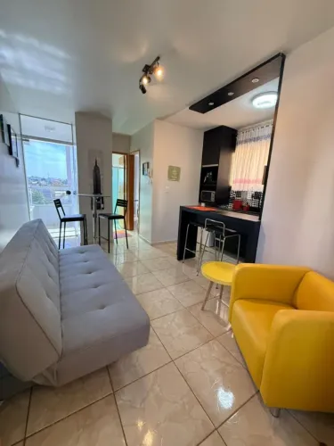 Aluguel - Apartamento 1 quarto - Kitnet - Flat - Setor Aeroporto - Mobiliado