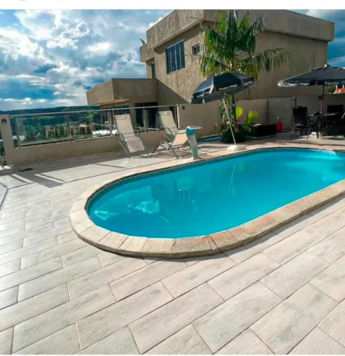 Piscina de fibra - Silver 6 instalada com Kit Filtrante