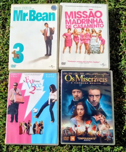 Lote DVD 2 - Madrinha de casamento, Mr. Bean, os miseráveis, se eu fosse você