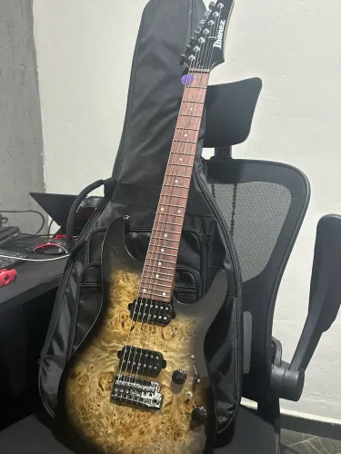 Guitarra Ibanez Premium Az427p1pb Ckb 7 Cordas Bag Charcoal