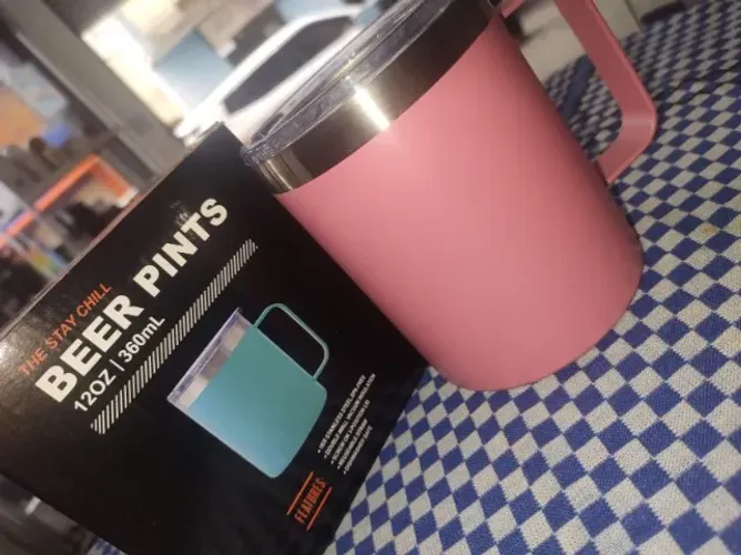 Caneca Térmica 360ml Beer Pints Mantém Gelado por Muito Mais Tempo